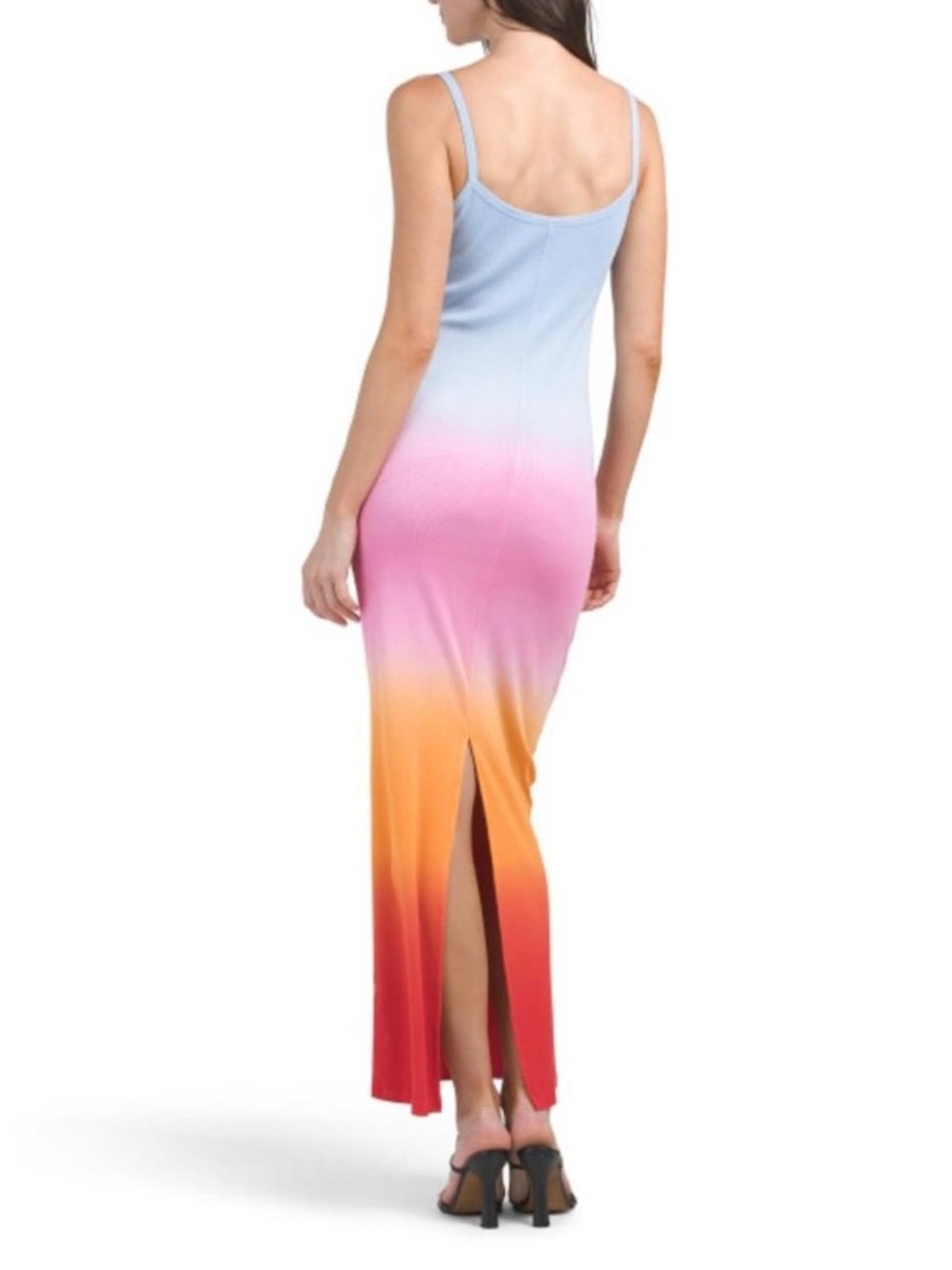 NWOT Young Fabulous & Broke Tonya Maxi Dress Cornflower Sunset Ombre Size Medium